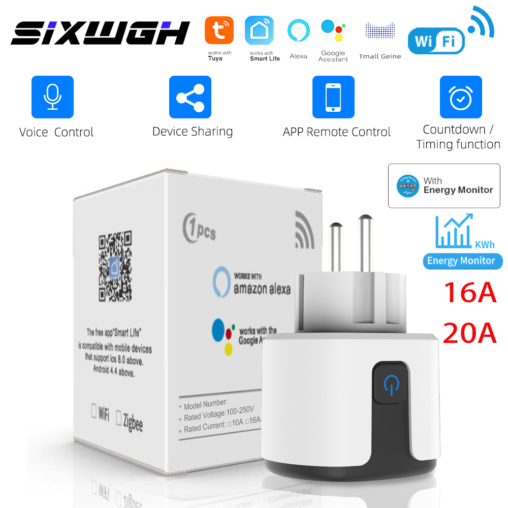 Crt Monitor Stand - SIXWGH Tuya Умная розетка WIFI 16A/20A