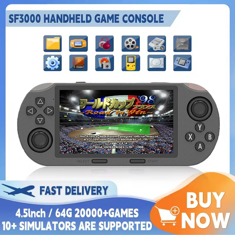 Retro Gaming Gameboy - SF3000 Портативный портативный игровой плеер 4,5-дюймовый