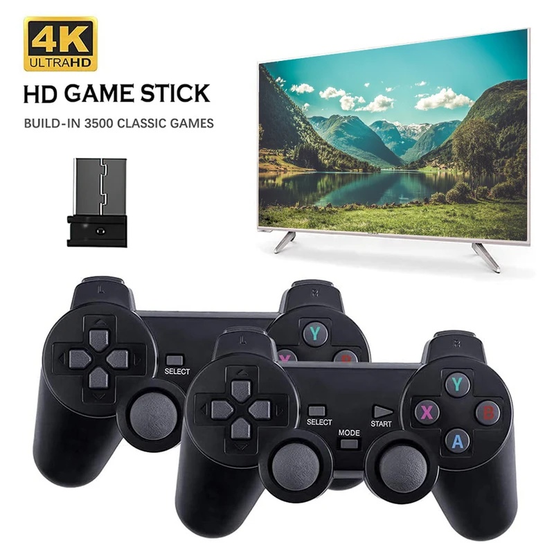 Retro Gaming X2 - Беспроводной игровой контроллер 2.4G без задержек,