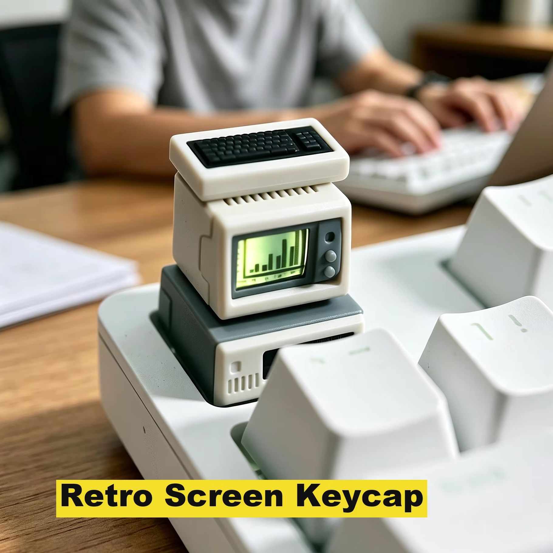 Retro Gaming Fun - Ретро-клавиатура с подсветкой, кастомные компоненты для