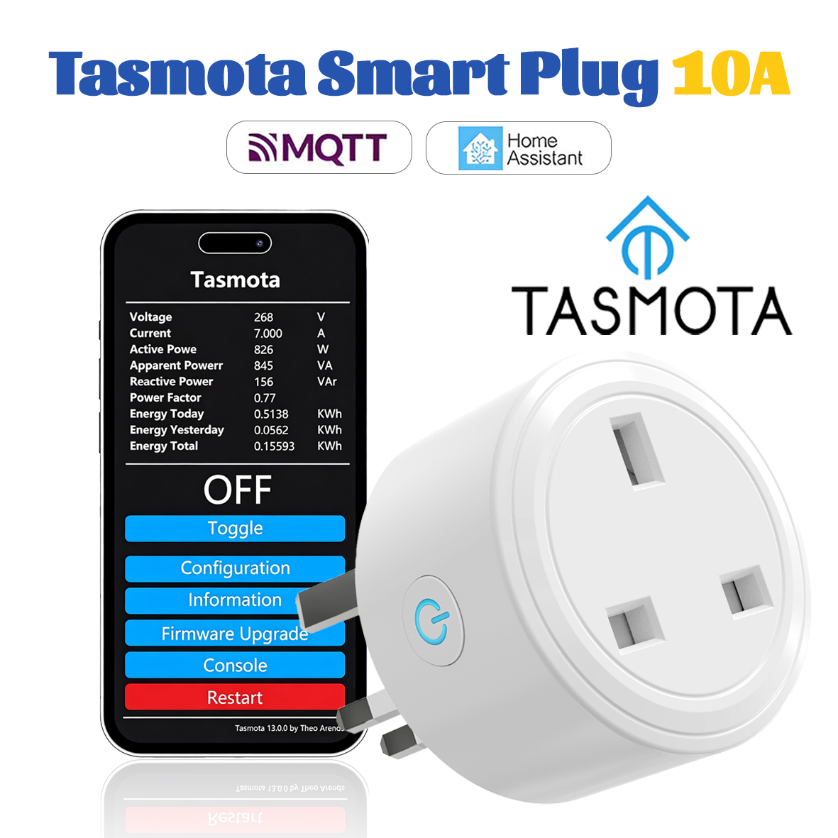 Tasmota UK Smart Plug 16A 20A  – обзор и цена Crt Monitor Stand