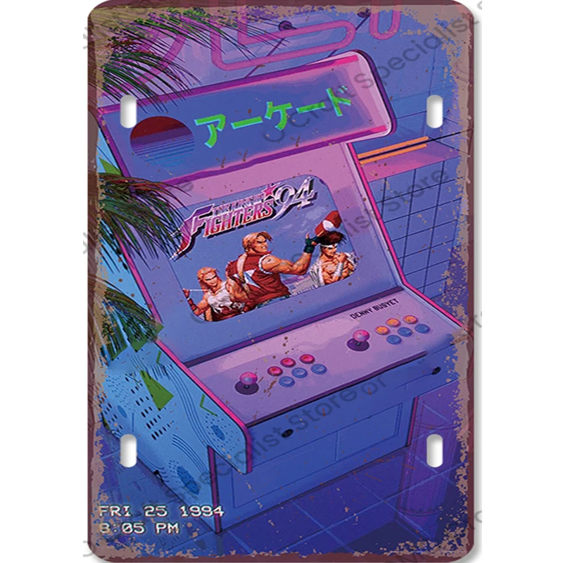 Винтажная металлическая таблич – обзор и цена Retro Gaming Gameboy