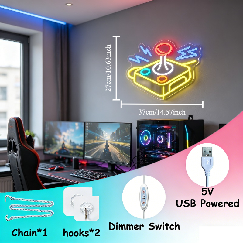 Неоновая вывеска «Аркадный джо – обзор и цена Retro Gaming Gameboy