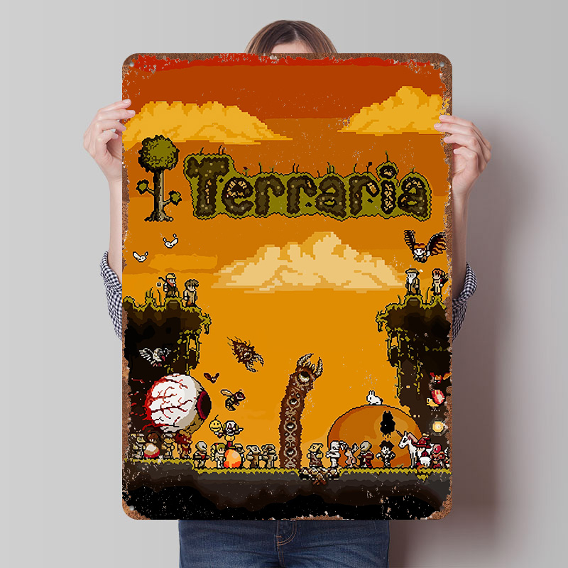 Постер с пиксельным артом Terr – обзор и цена Retro Gaming At